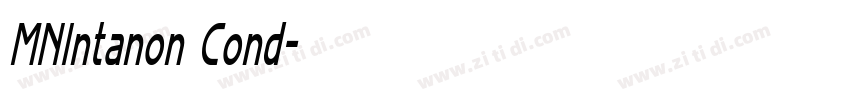 MNIntanon Cond字体转换 MNIntanon Cond字体转换